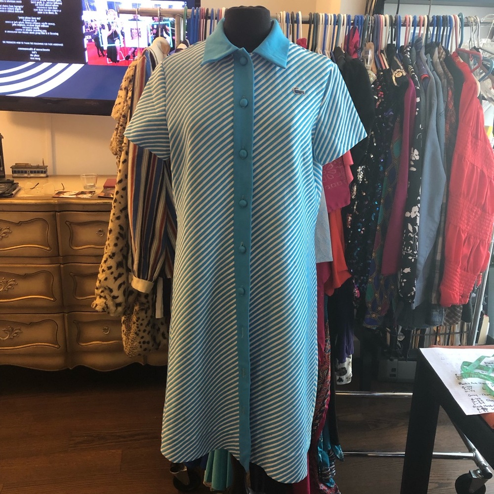 Vintage A-Line Button Up Izod Dress